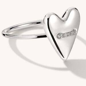 Mejuri Heart Pavé Diamond Ring